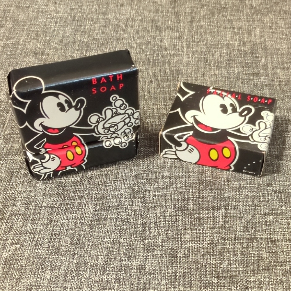Walt Disney Resorts Mickey Mouse Bath Soap Bars - Black & Red Accents